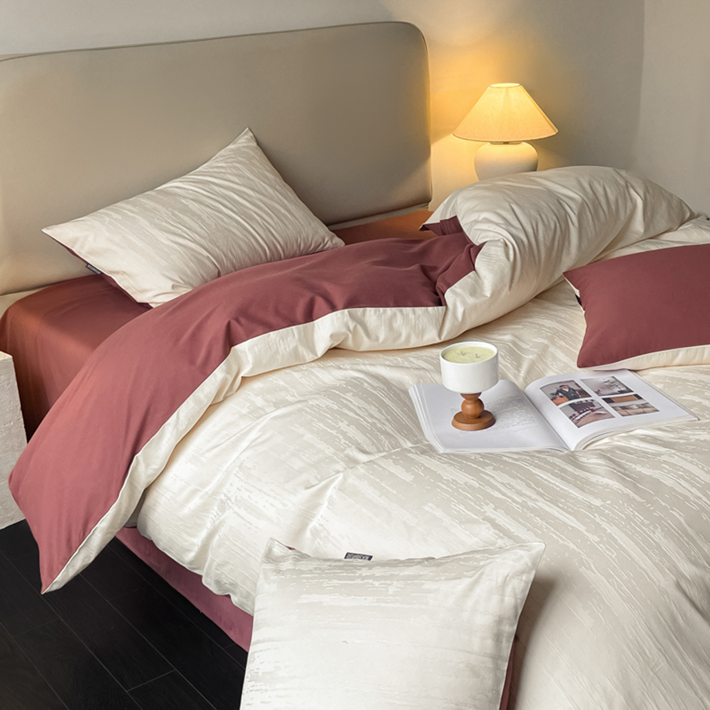 北欧轻奢纯棉磨毛四件套