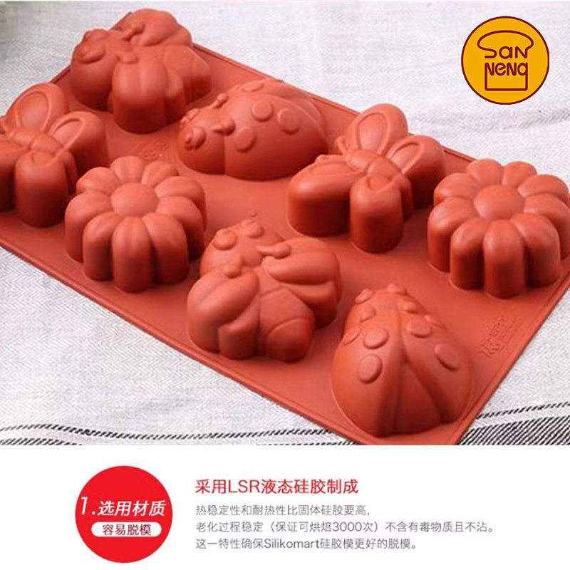 进口动物布丁慕斯硅胶磨具