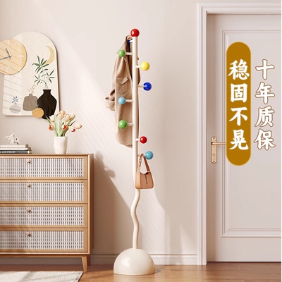意式轻奢落地衣帽架家用衣服收纳