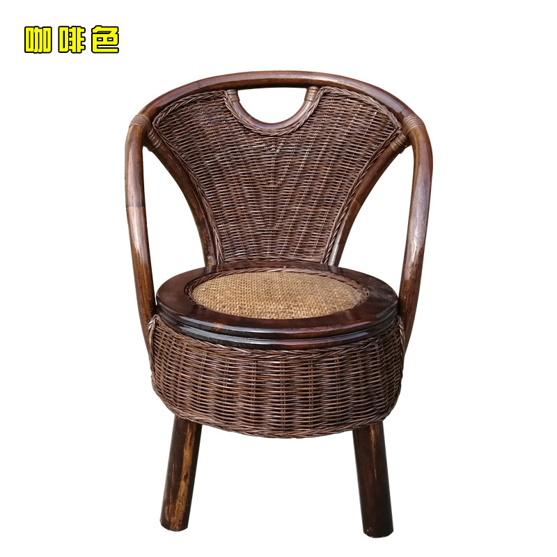 真藤靠背椅子家用阳台休闲小型椅