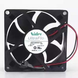 Nidec 8025 24V U80T24MS4A7 8CM 原装 0.165A 变频器散热风扇