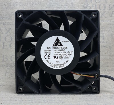 台达 12038 48V 0.75A 12CM 4线PWM 服务器通讯机柜风扇FFC1248DE