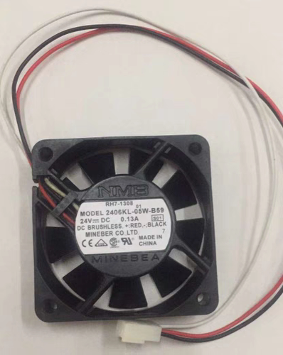 NMB 2406KL-05W-B59 6015 24V 0.13A 6CM/厘米数控机床发那科风扇