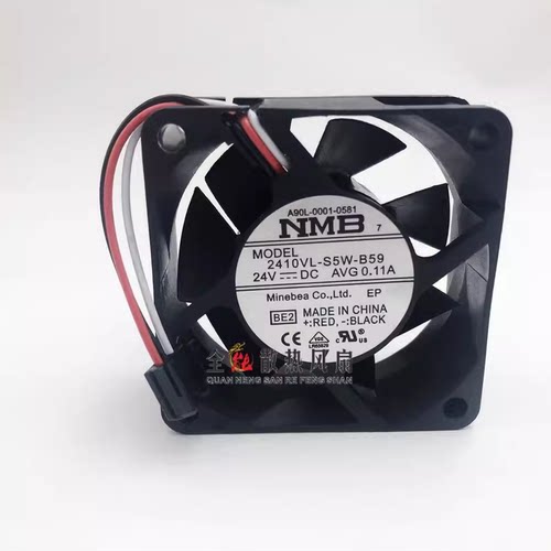 原装NMB 2410VL-S5W-B59 A90L-0001-0581 6CM 24V0.11A发那科风扇