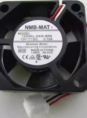全新原装NMB-MAT 1204KL-04W-B59 3010 12V 0.12A 安川变频器风扇