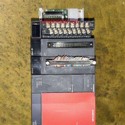 三菱Q系列PLC(QY41P)二手拆机,成色如图,通电如视频