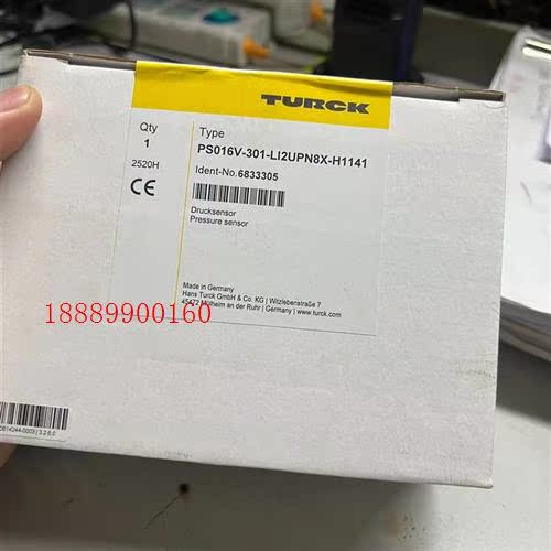 图尔克压力传感器PS016V-301-LI2UP8X-H11