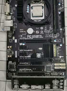 拆机技嘉B85-DV3+i54460CPU+金士顿