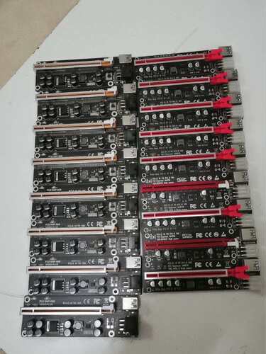 高速桥接线转接线pcie1x转16X显卡延长线4P版实