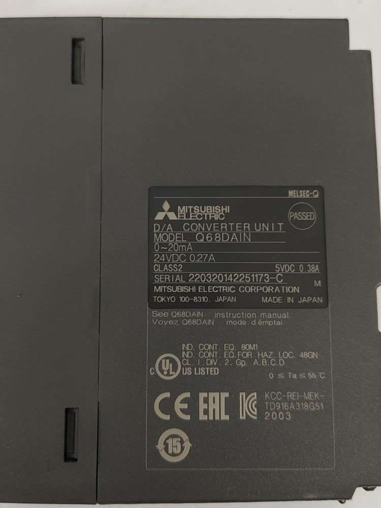 三菱Q系列模拟量模块,Q68DAIN,,基本