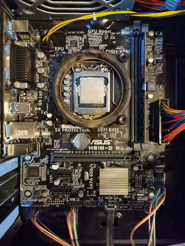 拆机成色不错华硕H81M-D+G3260处理器板U一