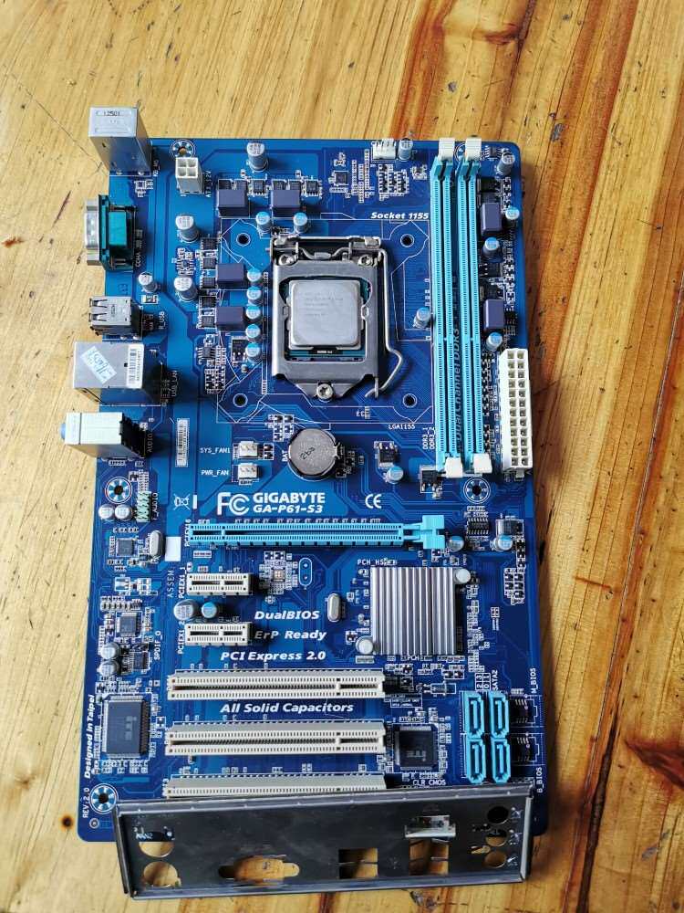 拆机技嘉p61-s3 i53470处理器板u一起便