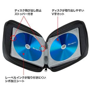日本SANWA车用CD包蓝光蝶包光盘包ps4游戏光盘收纳盒dvd碟片收纳