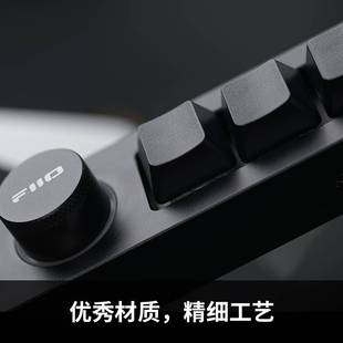 KB1K电脑笔记本多媒体多功能机械键盘RGB灯效铝镁合金C FiiO 飞傲