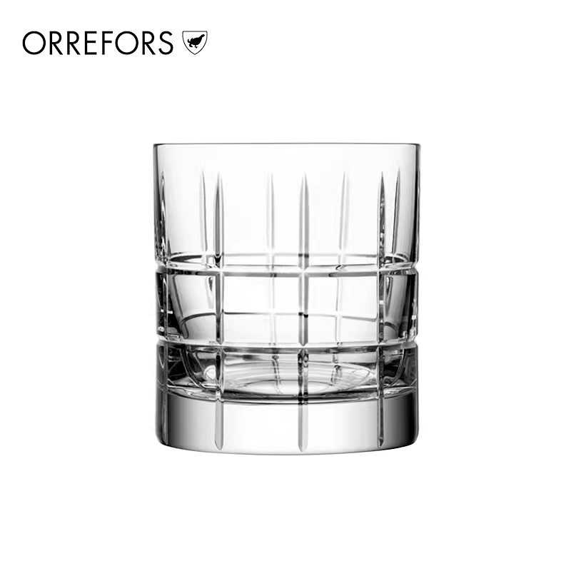 瑞典进口Orrefors Street 手工水晶玻璃刻花威士忌酒杯家用洋酒杯