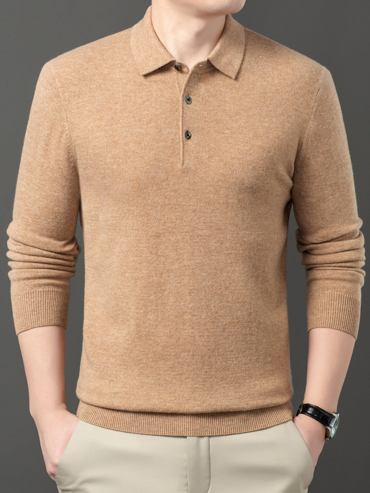 男羊毛针织衫秋冬纯色基本翻领针织衫配羊绒休闲底裤Polo领针织衫,男装,针织衫/毛衣,淘宝优惠券,粉丝福利购,淘宝优惠卷