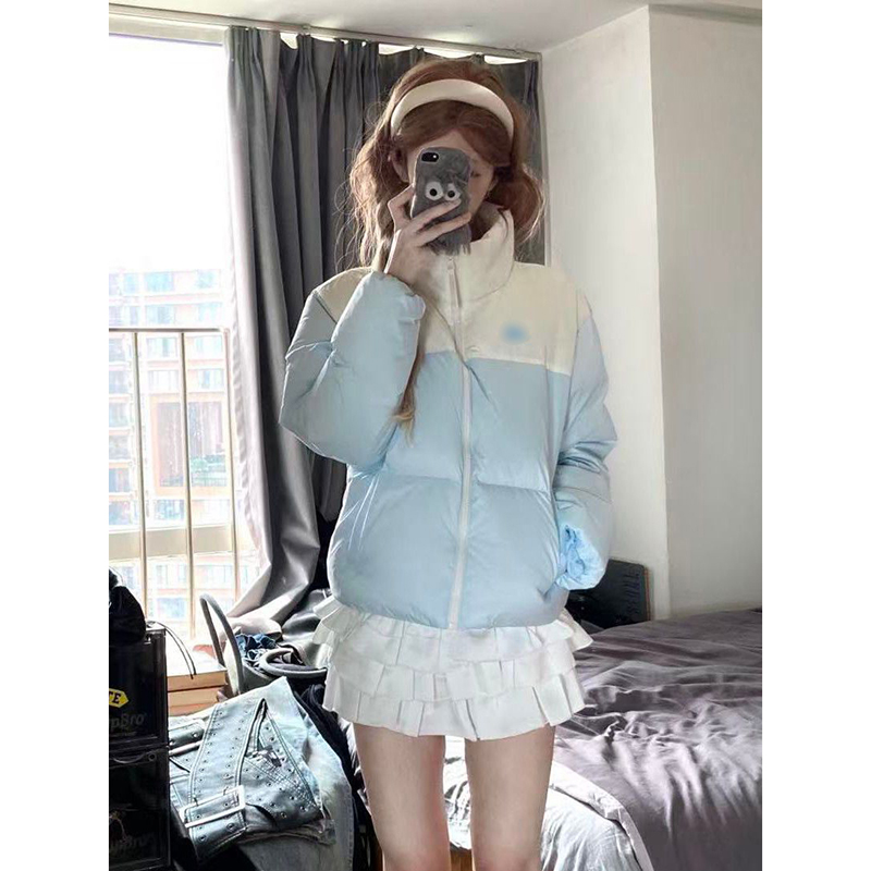 外套女ins设计感短款面包服