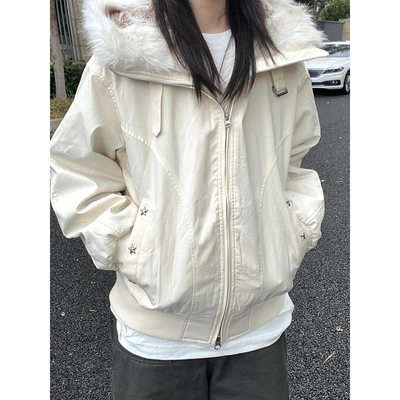 保暖百搭加厚设计感棉衣