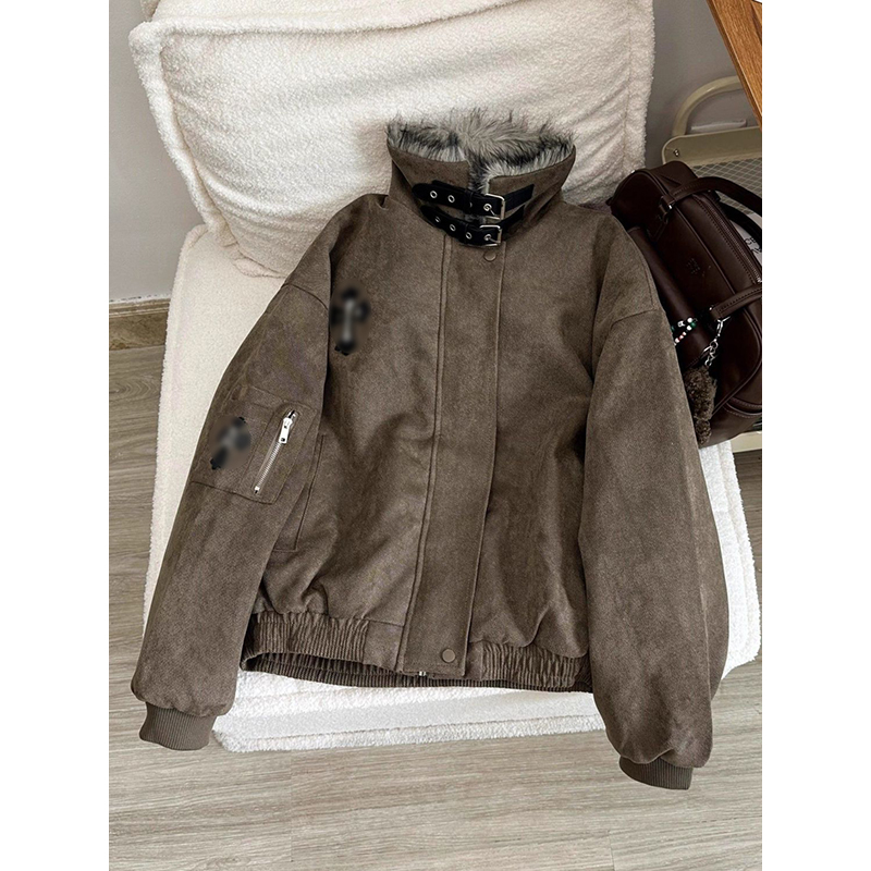 宽松加厚夹棉防寒爆款棉衣