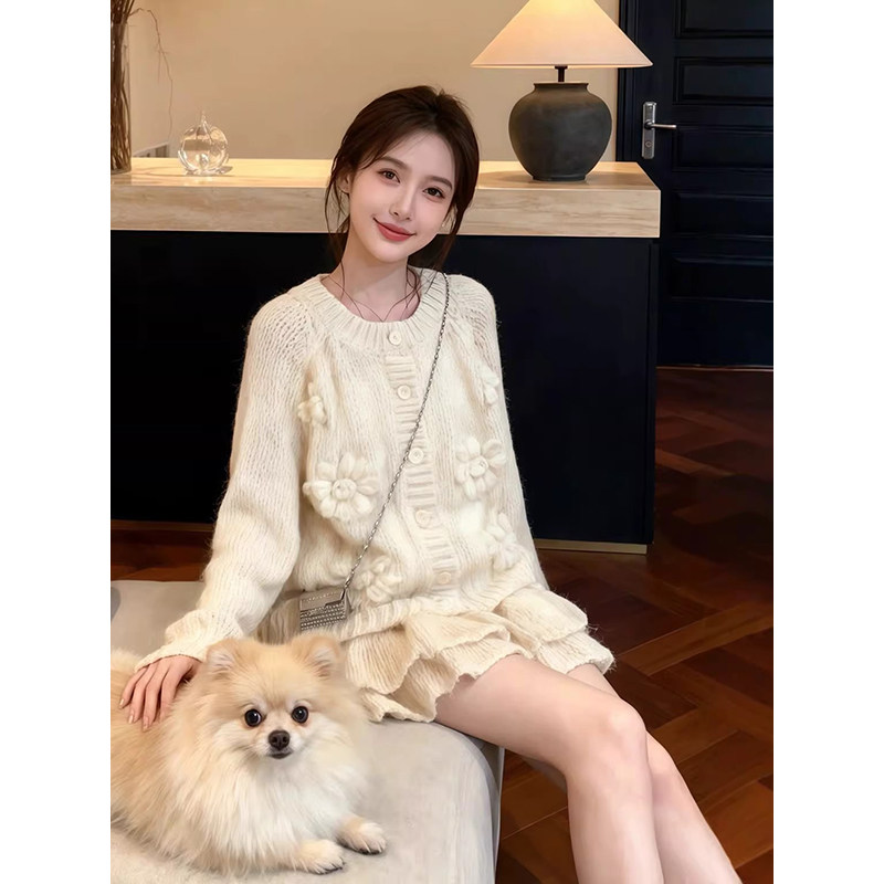 秋冬时尚休闲纯欲大码胖mm软糯针织毛衣学院风气质减龄好看外套女,女装/女士精品,毛衣,淘宝优惠券,粉丝福利购,淘宝优惠卷