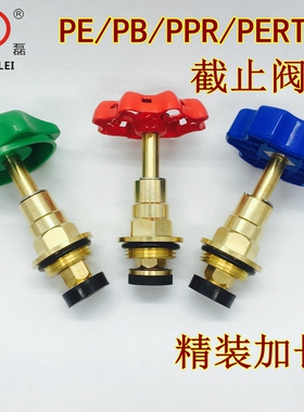 PPR新款纯铜阀芯DN20 25 32精品黄铜阀芯PE截止阀芯精装加长款
