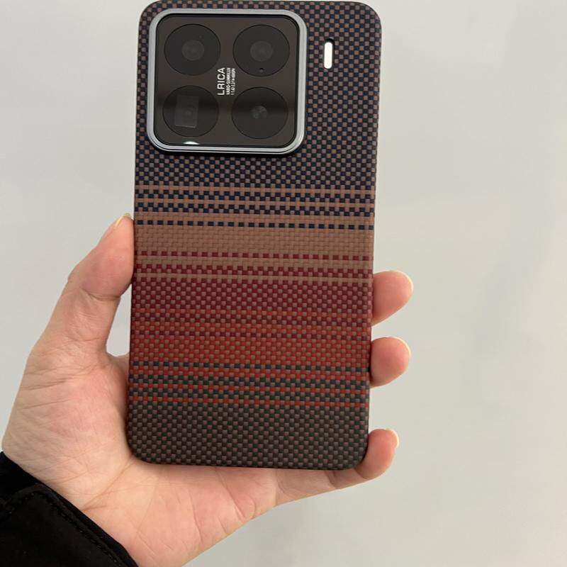 适用于小米15Pro凯夫拉手机壳小米15芳纶纤维磁吸防摔轻薄最新款商端简约保护硬壳男