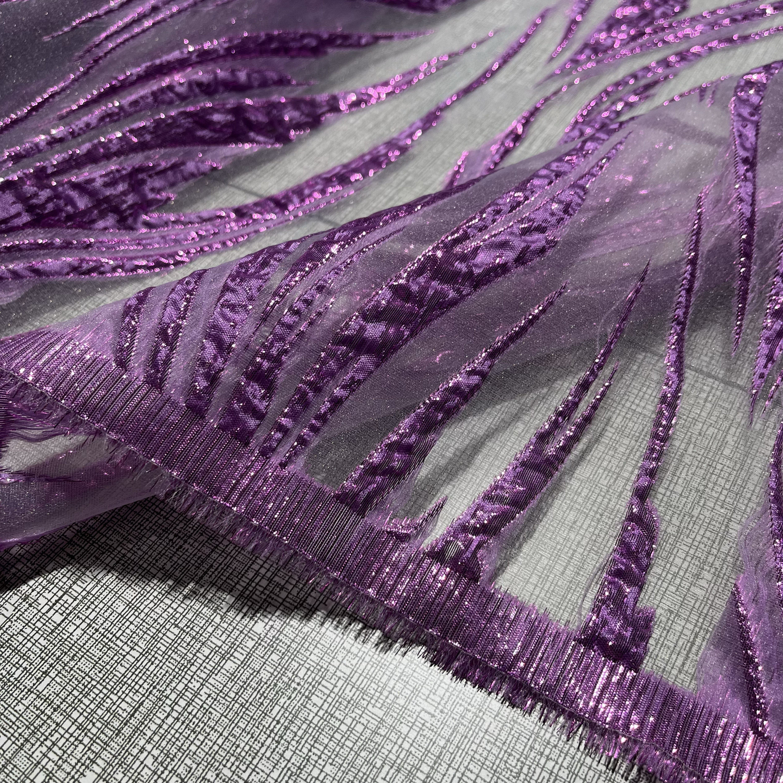 土耳其进口欧根纱提花面料 春夏连衣裙布料设计师女装面料