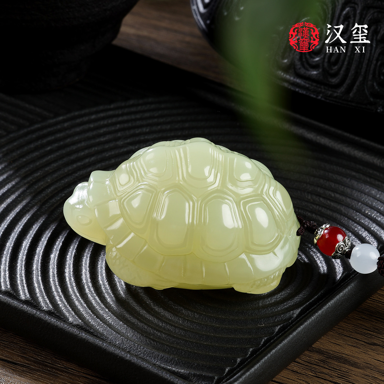 汉玺《富甲天下》玉石龟壳手把件客厅桌面摆件家居装饰品送礼品