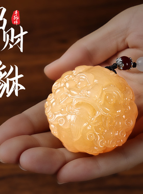 天然玉石貔貅手把件文玩把玩盘玩手盘手玩古玩皮丘手玩件男士礼物