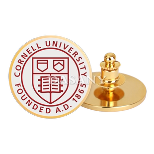 康奈尔大学LOGO金属徽章教师校友聚会纪念章同学会收藏胸针胸章