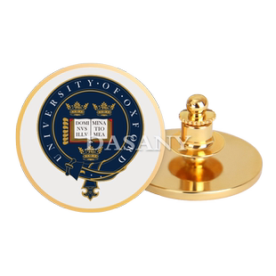 牛津大学LOGO徽章Oxford金属校徽毕业典礼周年庆同学会纪念章胸针