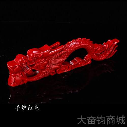 正品佛堂炉用品实木龙头手香炉佛事法会长手柄炉佛具香炉手龙头柄