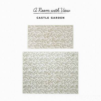 正品枝CA地TLE GARDEN提花毛绒抗菌海绵复合毯 树 S灰/米