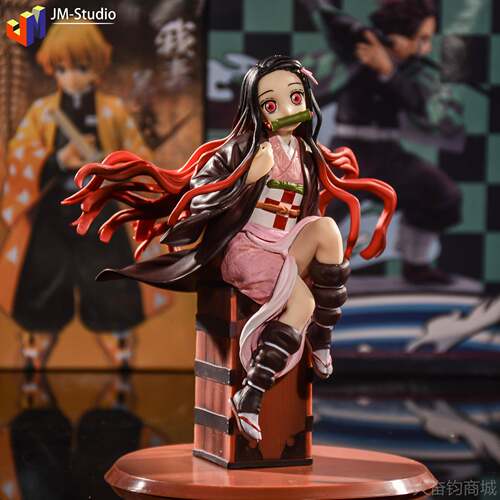 正品鬼之刃炭GK魔件方灭灶门祢豆子治郎蝴蝶忍我妻善逸手办模型摆