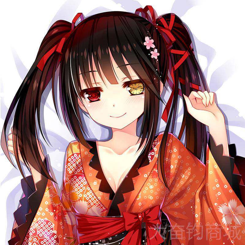 正品尚萌原创约会作战和服糸四乃狂三琴里大折纸美九 等身抱枕枕