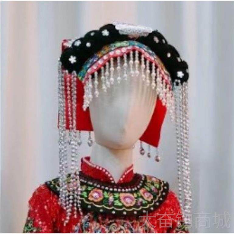 正品美儿童民族演出瑶族表演服羌红撒尼喳喳呀服族羌苗族大彝凉山