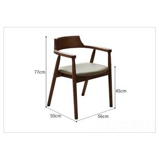 正品欧作雅逸复古实木餐桌胡桃木色客厅大长书桌工台大板家餐桌书