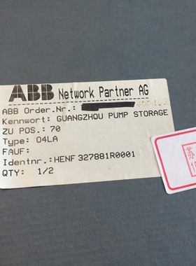 ABB O4LA 04LA  HENF327881R0001全新包装 HENF 327881 R1 现货就