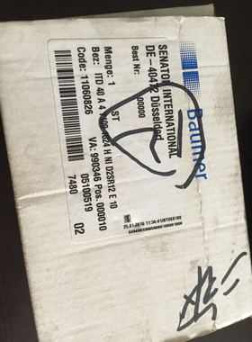 Baumer编码器 ITD40A4Y1091024HNID2SR12E10;11060826全新