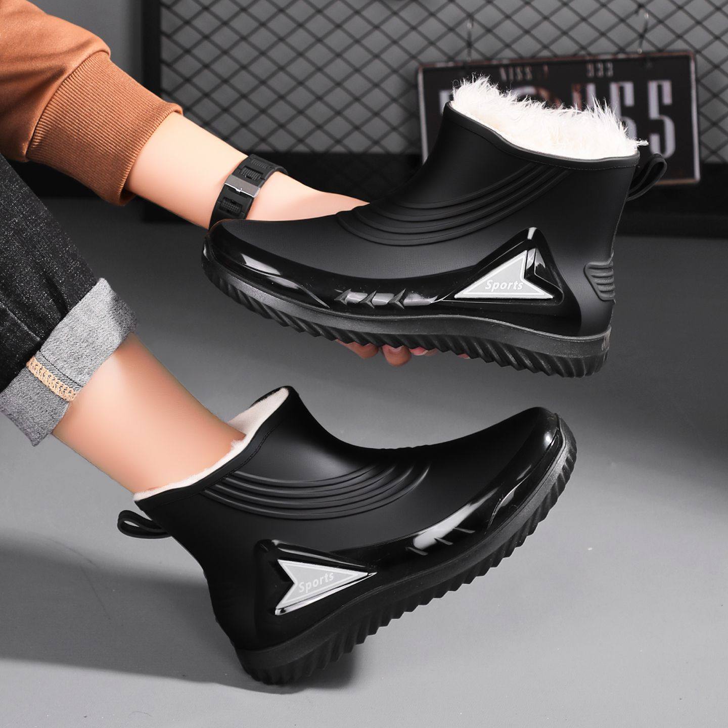 雨靴雨鞋钓鱼男款束口防水男士短筒户外厨房防滑工作胶鞋工地保暖,居家日用,雨鞋/雨靴,淘宝优惠券,粉丝福利购,淘宝优惠卷