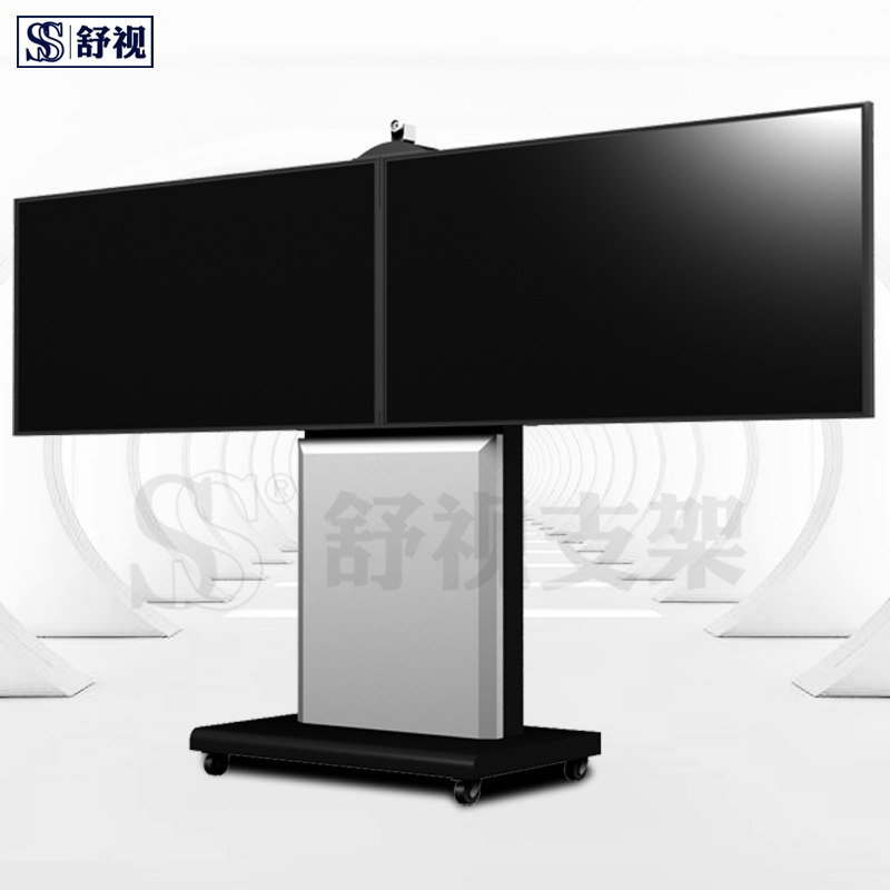40-70寸电视支架落地移动推车液晶双屏电视机立式挂架带机箱通用
