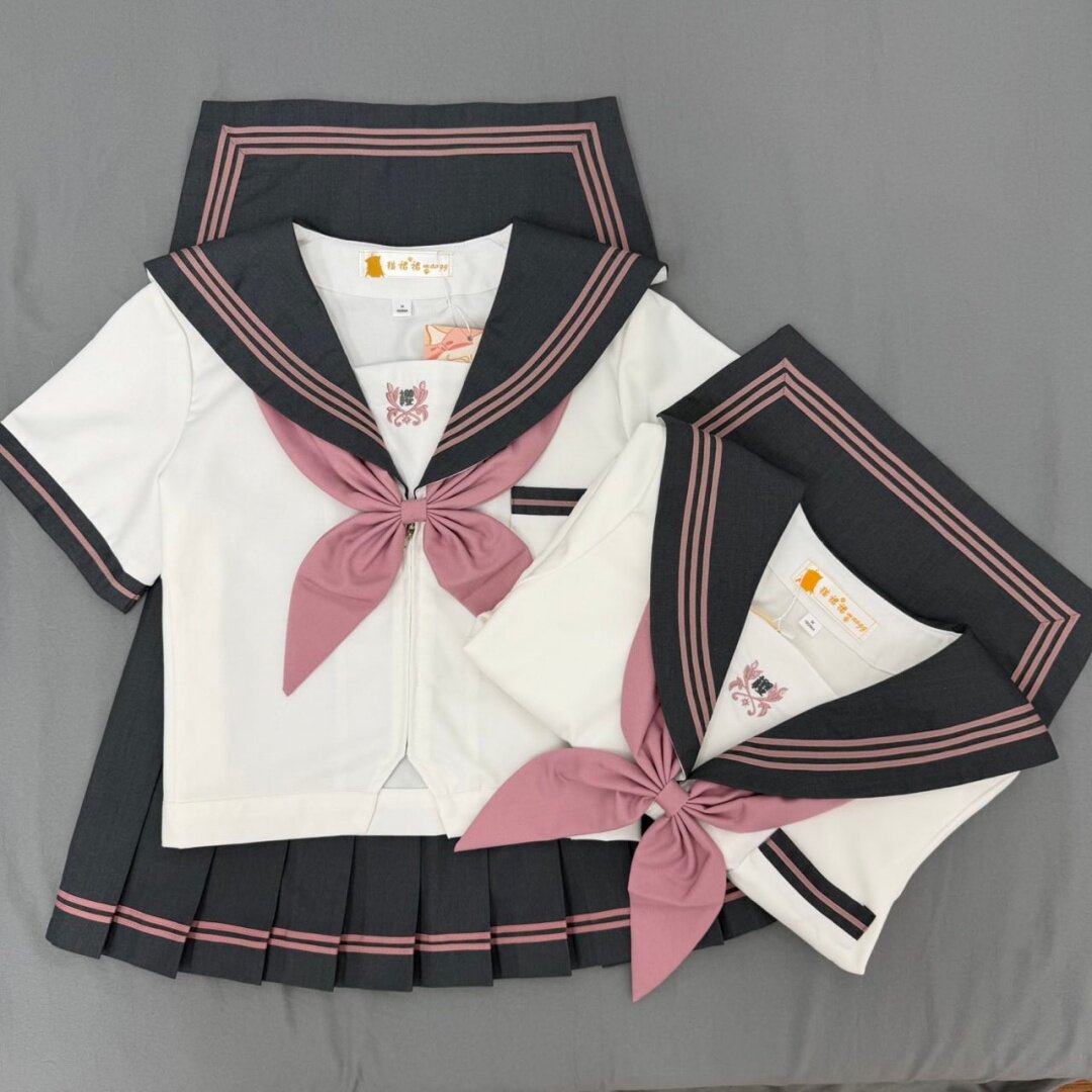 【樱井艺高】猫裙裙原创jk水手服jk制服夏季女长短袖套装日系校供
