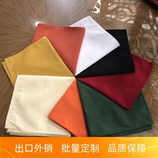 RAREN加厚棉感餐巾星级酒店饭店餐厅口布折花席巾非纯棉可定制