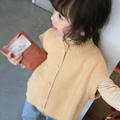 Maize 童良品 Yellow 女中大童针织马甲 Sun 口碑推荐 童品