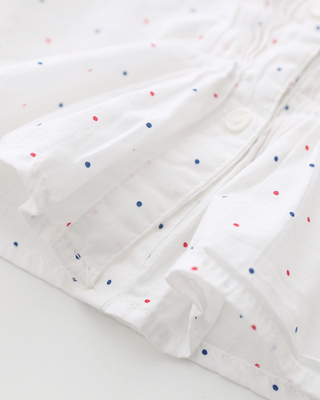 Chemise fille à manche longue en coton - Ref 2088737 Image 3