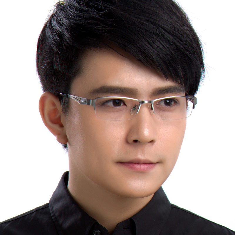商务男士近视眼镜专业配镜