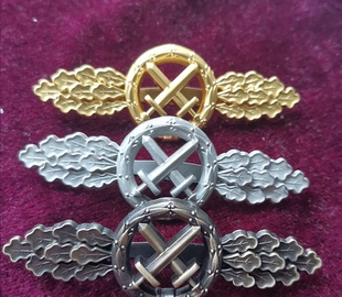 空中支援章/金属胸章/野战服常服勋章配套/战伤近战格斗普鲁士