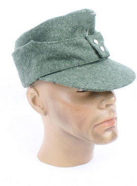 士兵m43羊毛呢野战帽/43山地帽/原野灰色便帽WH和精英帽徽