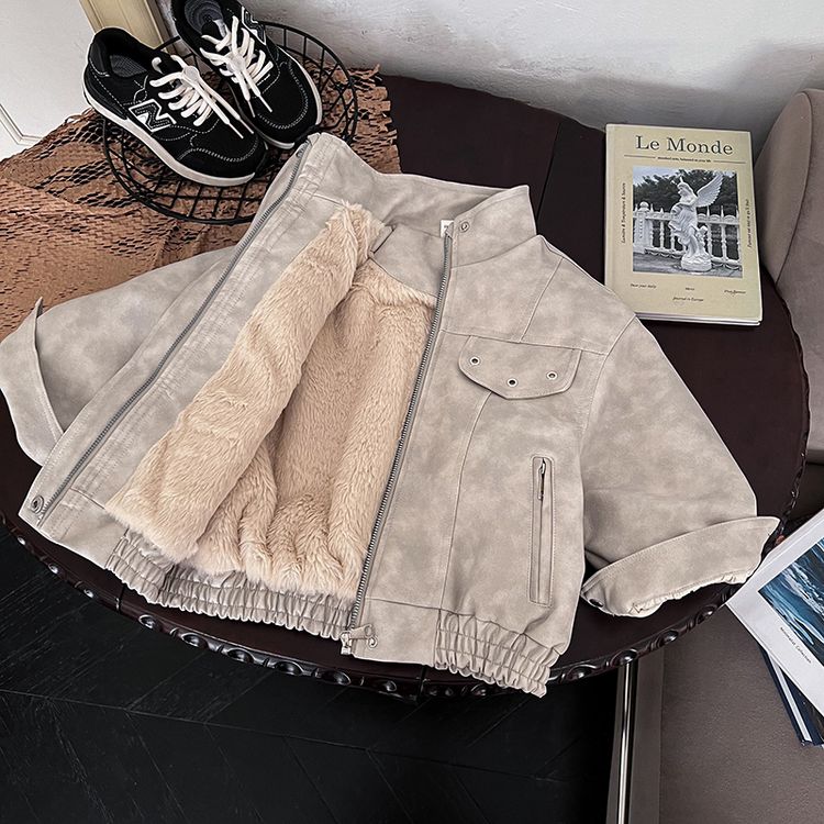 立领聚酯纤维C类保暖男棉袄/棉服