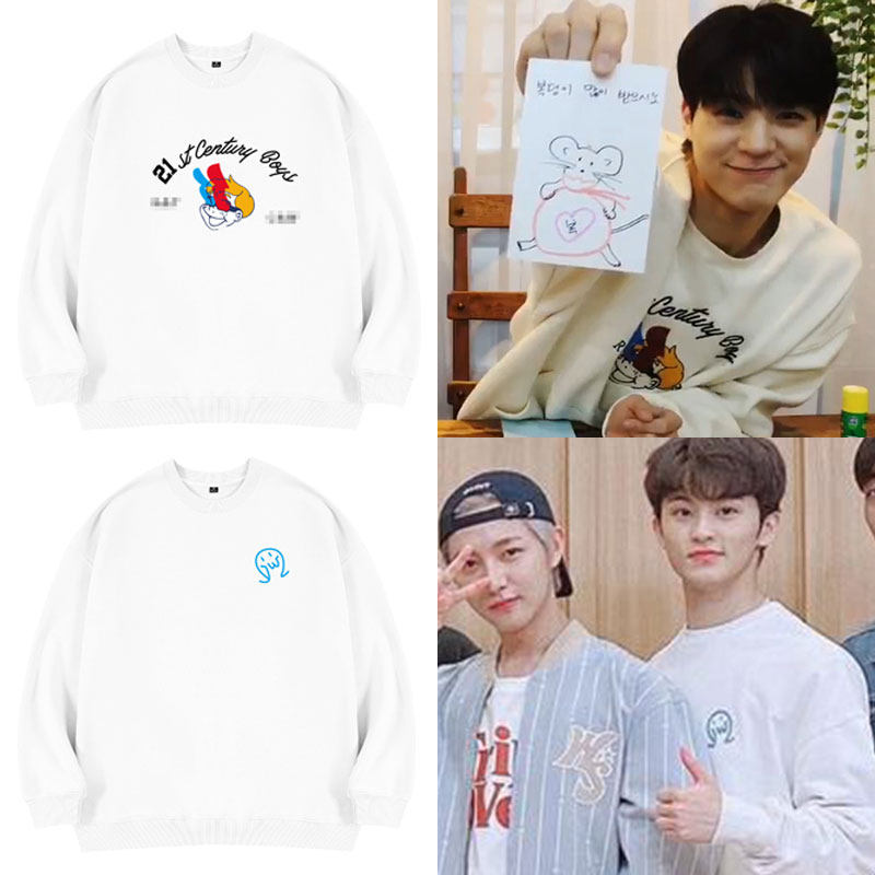 NCT DREAM李马克帝努ins同款卫衣服春秋冬季宽松圆领男女上衣秋冬